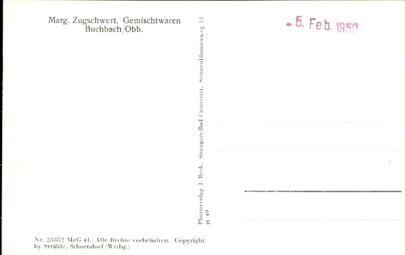 Postcard Buchbach in Upper Bavaria, aerial photograph