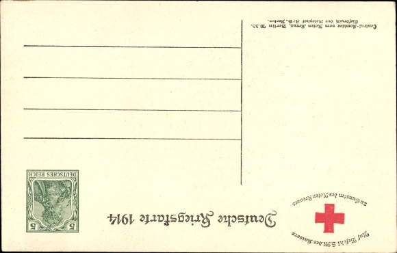 Postal stationery PC Kaiser Wilhelm II, I don&#39;t know any parties anymore, quote 1914