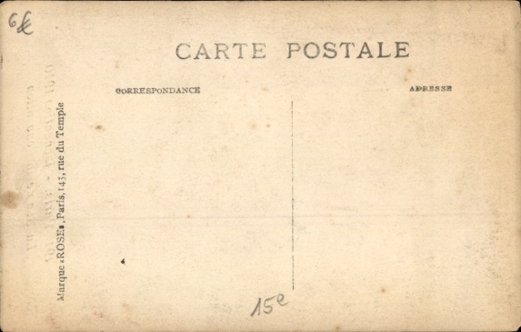 Ansichtkaart Parijs, Inondatie 1910, La Rue de la Convention