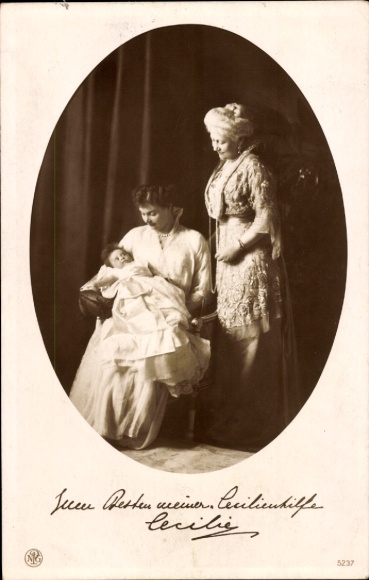 Ak Kronprinzessin Cecilie von Preußen, Kaiserin Auguste Viktoria, Prinzessin Alexandrine