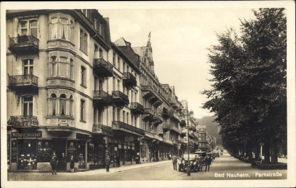 Postcard Bad Nauheim in Hessen, Parkstraße