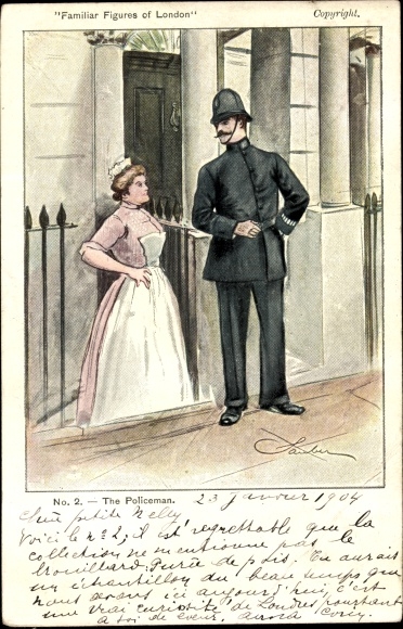 Artysta KP London City England, The Policeman, Familiar Figures of London