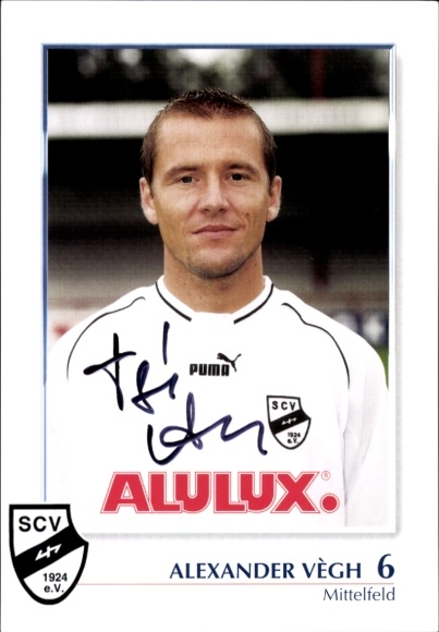 Autogrammkarte Fußballer Alexander Vègh, SC Verl, Autogramm