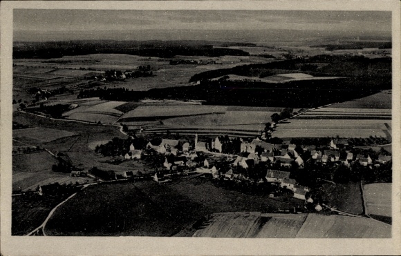 Ak Hürbel Oberschwaben Württemberg, Luftaufnahme von  ländliche Landschaft, keine Menschen sichtb