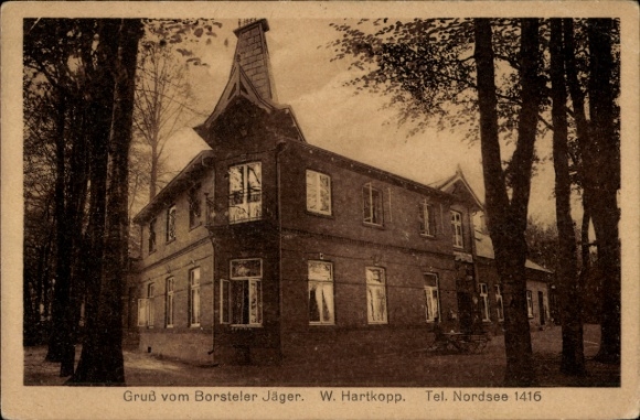Postcard Hamburg Groß Borstel, Borsteler Jäger