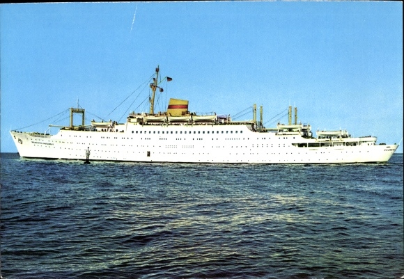 Ak FDGB Urlauberschiff MS Völkerfreundschaft