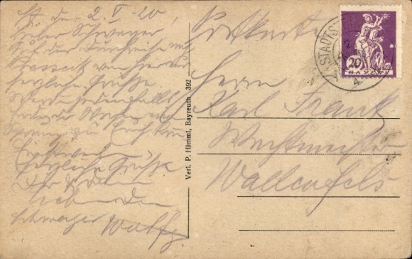 Postcard Stadtsteinach Upper Franconia, Waldschenke Oberhammer
