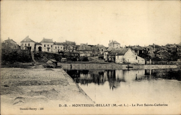 CPA Montreuil-Bellay Maine et Loire, Le Port Sainte Catherine