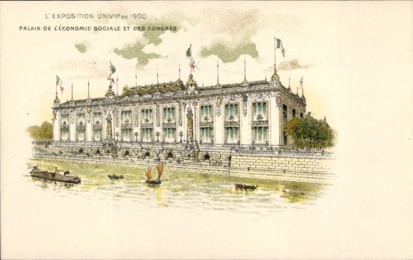 Chromo-Litho Paris, World Exhibition 1900, Palais de l'Économie sociale et des congrès