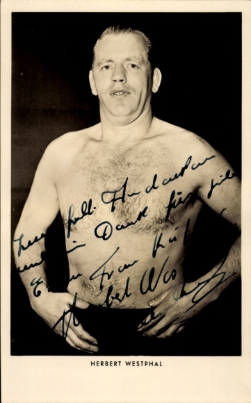 PC Herbert Westphal, Wrestling, Autograph