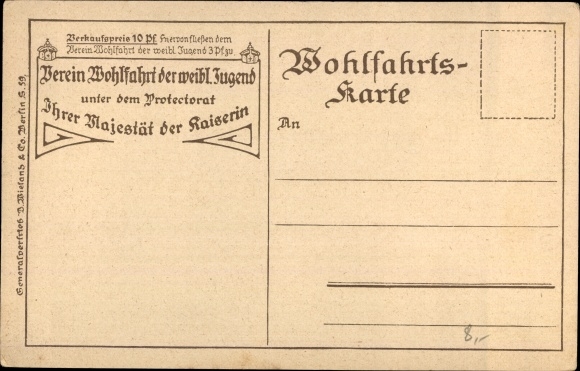 Ak Berlin Mitte, meisjeshuis, vluchtelingenhuis, Tieckstraße 17