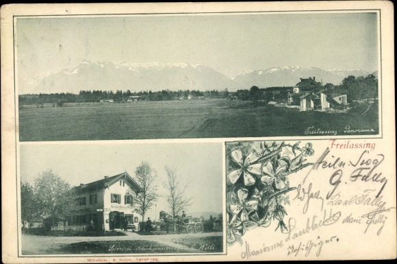 PC Freilassing in Berchtesgadener Land Upper Bavaria, action G. Willi, panorama