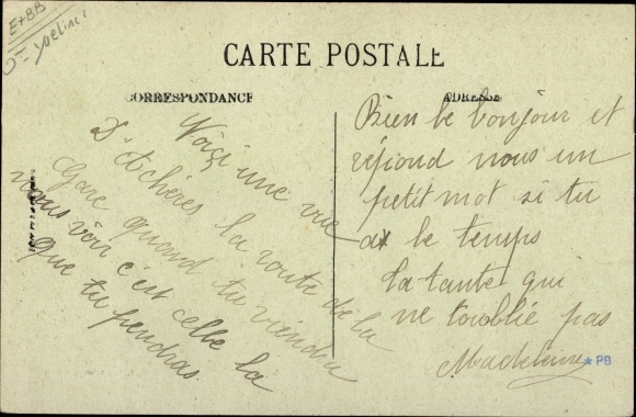 Postcard Acheres Yvelines, Route de la Gare, The Meeting place for Cyclists