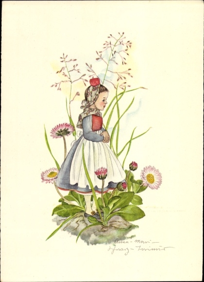 Artist PC Schwarz Torinus, Anna Marie, girl in the middle of daisies