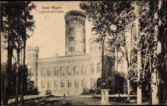 Ansichtkaart Granitz Seebad Binz op Rügen, jachtslot Granitz