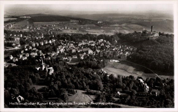 Ak Königstein im Taunus, Fliegeraufnahme