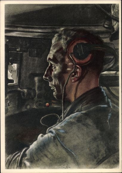 Artist PC Willrich, Wolfgang, tank driver, Wehrmacht, VDA