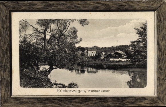 Passepartout PC Hückeswagen in the Oberberg district, motif on the Wupper