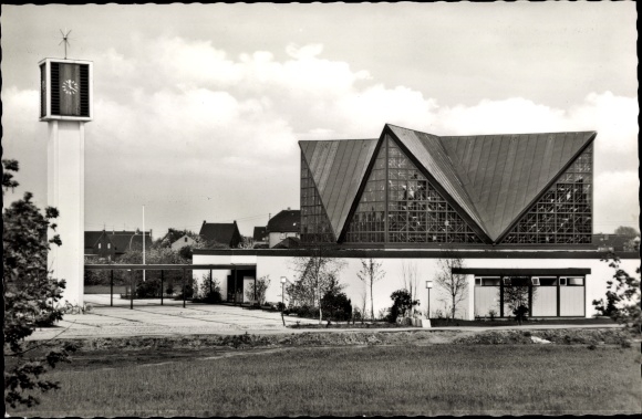 Postcard Büderich Meerbusch on the Lower Rhine, Bethlehem Church