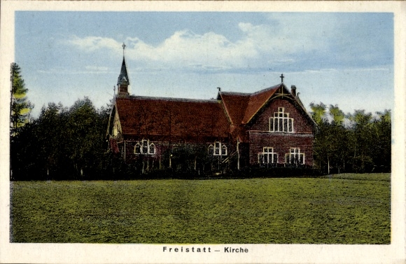 Postcard Freistatt in Lower Saxony, Church