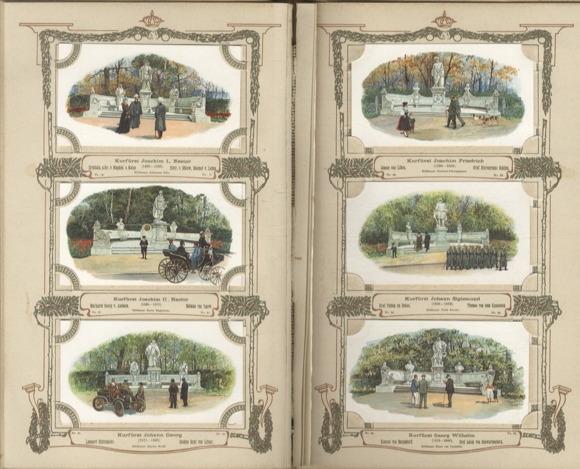 Victory Avenue. The monuments on Sieges-Allee Berlin. Collector's photo album Sarotti Chocolate Factory