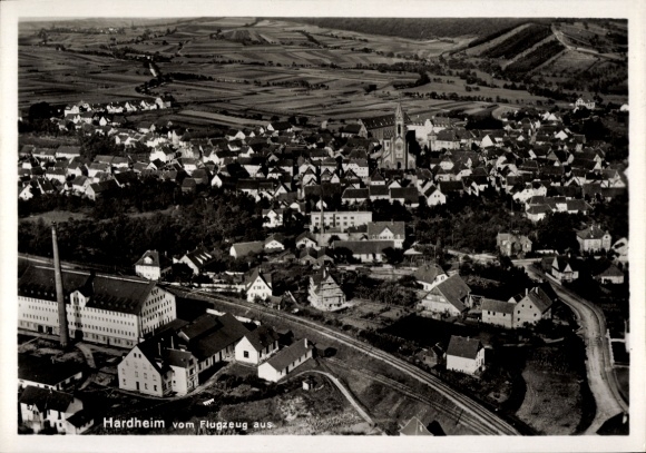KP Hardheim w Odenwald Baden, zdjęcie lotnicze