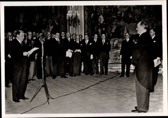 Photo Heinrich Hoffmann, French President Albert Lebrun, re-election, April 1939
