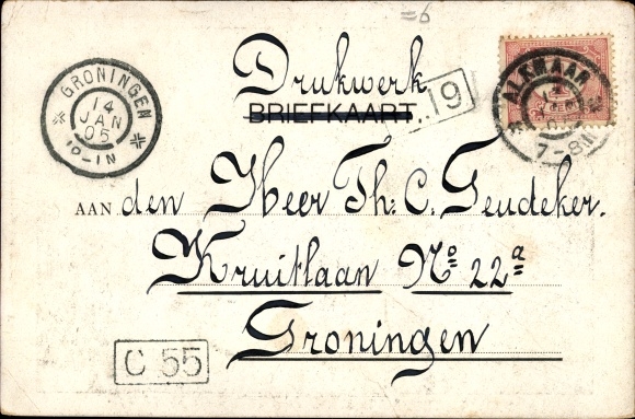 PC Egmond an Zee Nordholland Netherlands, Verwoesting, January 1905