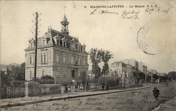 Postcard Maisons Laffitte Yvelines, La Mairie