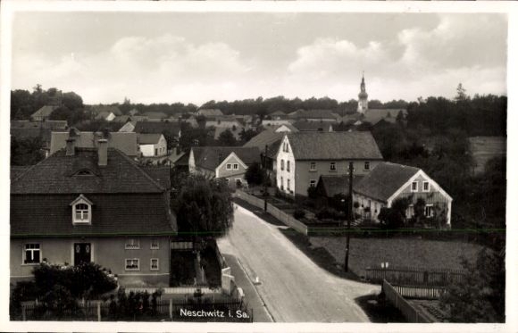 Ak Neschwitz in der Oberlausitz Sachsen, Teilansicht