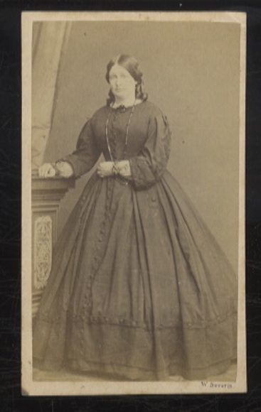 CdV Photo portrait Clara Schumann, German composer, pianist and piano teacher