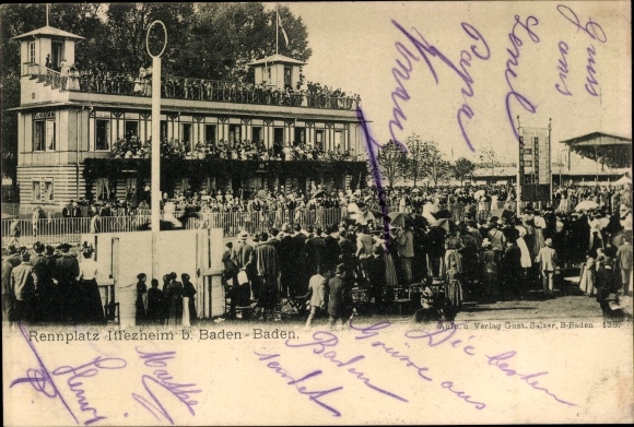 PC Iffezheim am Rhein Baden Württemberg, racecourse, spectators