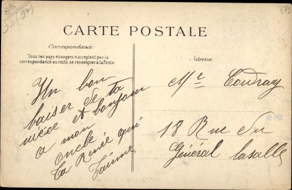 Embossed Postcard Limeil Brevannes Val de Marne, Castle, The Bridge and the Pits