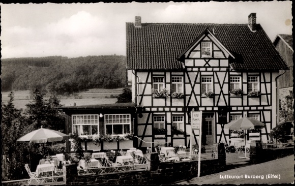 Ak Rurberg Simmerath in der Eifel, Hotel, Außenansicht