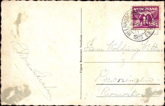 Postcard Enkhuizen Nordholland, Entry SS van der Wyck, Koninklijke Paketvaart Maatschappij