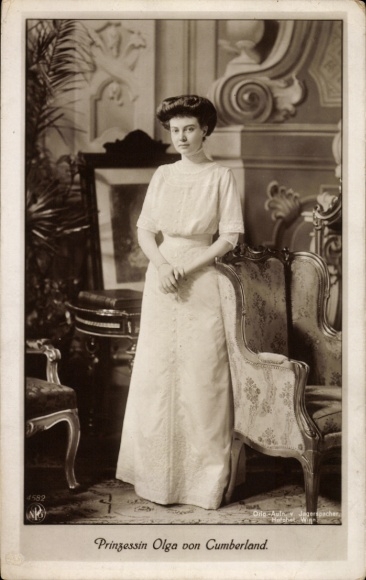 Ak Prinzessin Olga von Cumberland, Portrait