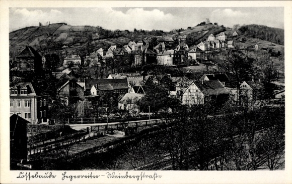Postcard Dresden Cossebaude, Lössebaude Hegerreiter, Weinbergstraße, landscape with houses