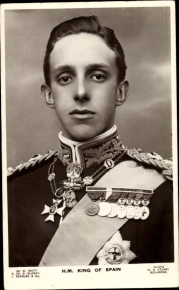 Ak König Alfons XIII. von Spanien, Porträt