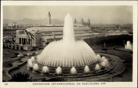 PC Barcelona Catalonia Spain, Exposition International 1929, The Great Fountain