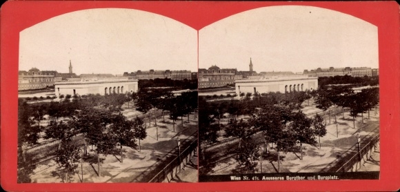 Stereo CdV Vienna Austria, Burgplatz