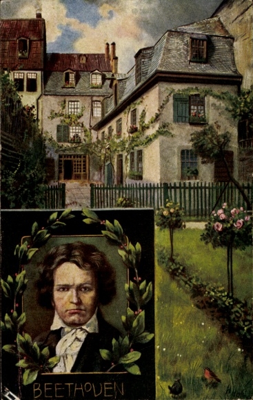 Artist Postcard Hoffmann, H., Bonn, composer Ludwig van Beethoven, Beethovenhaus