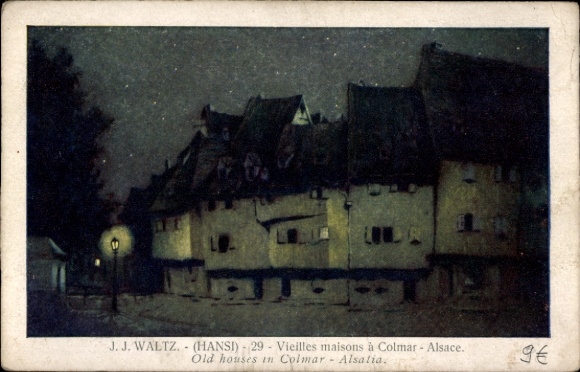 Artists PC Hansi, Jean Jacques Waltz, Colmar Kolmar Alsace Haut Rhin, Vieilles maisons