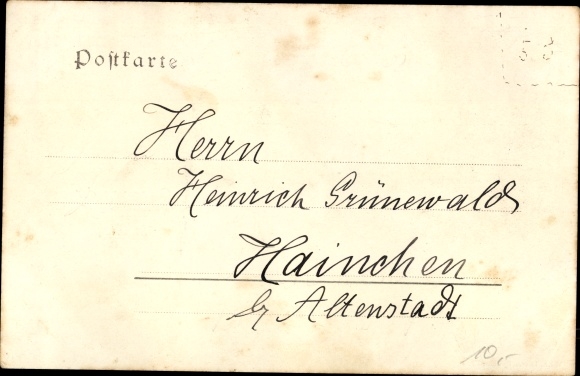 Postcard Lich in Hesse, preparatory institute, teacher Collegium