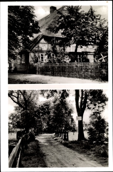 Postcard Büchen in the Duchy of Lauenburg, Pension to Dückerschleuse