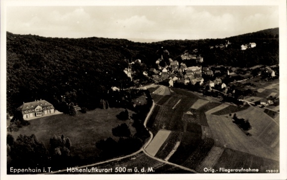 Postcard Eppenhain Kelkheim im Taunus, aerial photograph