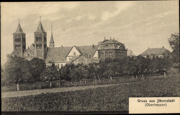 Postcard Ilbenstadt Niddatal in Hesse, castle of the Count of Alt-Leiningen