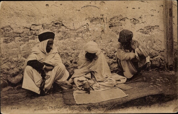Postcard scenes and types, fortune teller