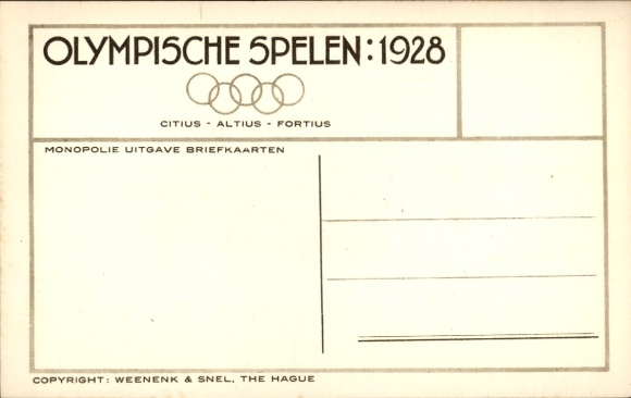 Postcard Olympic Games 1928, The Captains, Referees and Linesmen Uruguay Argentina