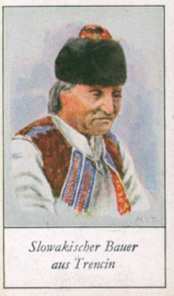 Collective picture The peoples of Europe, a contribution to racial science, 255 Slovak farmer from Trencin