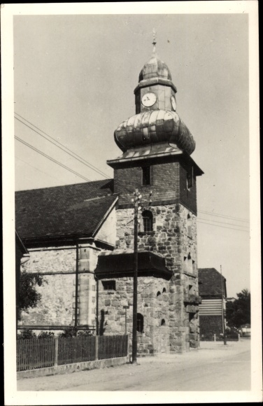 Postcard Frauenwald am Rennsteig Ilmenau in Thuringia, church